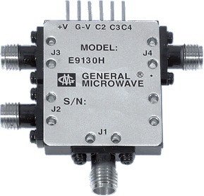 Models E9130H and E9130HT Economical Hermetically Sealed High Speed SP3T Switch