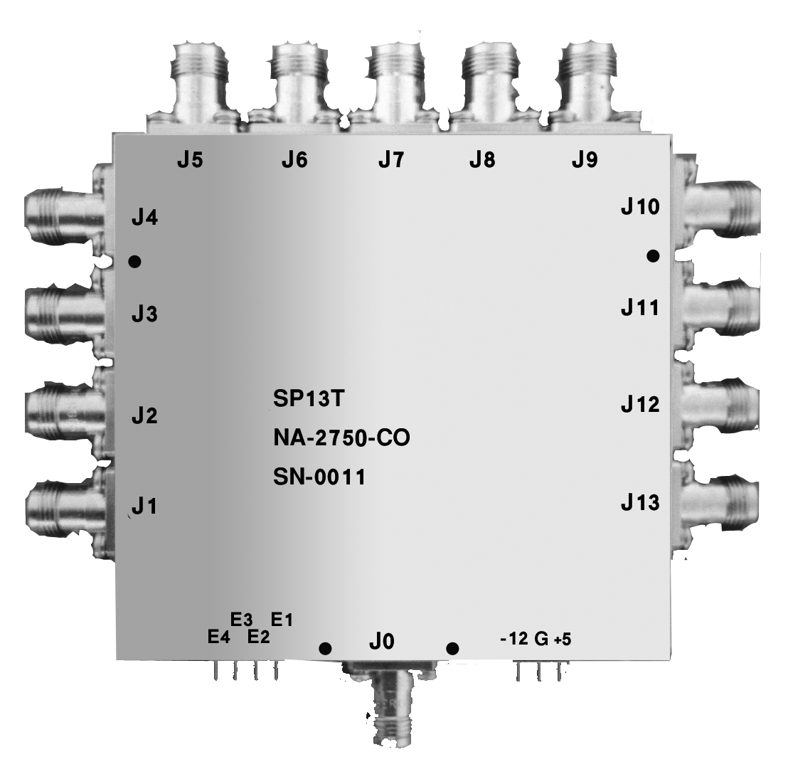 Model NA-2750-CO Low Profile Absorptive SP13T Switch