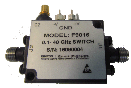 0.1 to 40 GHz SPST RF SWITCH MODEL F9016