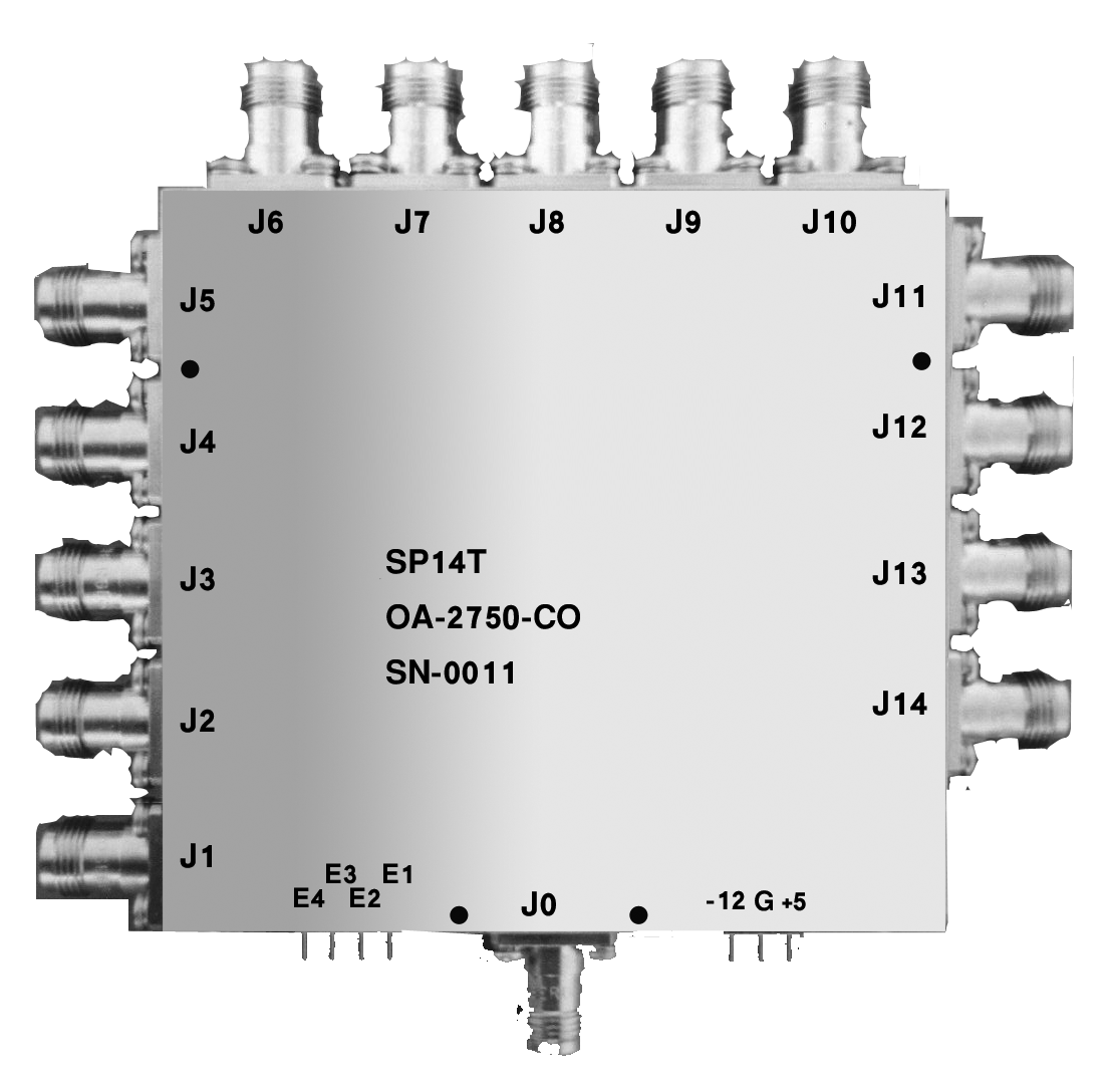 Model OA-2750-CO Low Profile Absorptive SP14T Switch