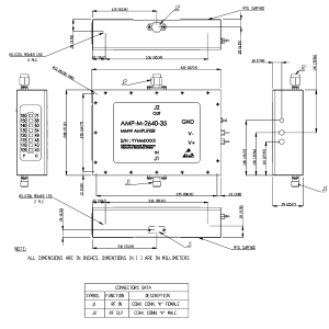 Model AMP-M-2640-35 Millimeter Wave Amplifier