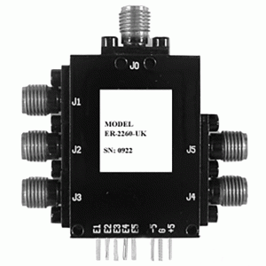 Model ER-2260-UK Hermetically Sealed Low Profile SP5T Switch