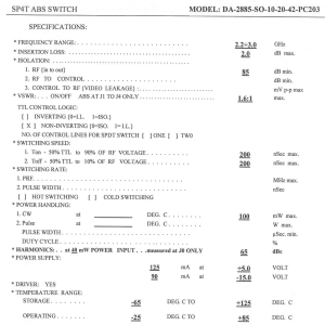Model DA-2885-SO-10-20-42