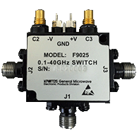 0.1 to 40 GHz SPDT RF SWITCH MODEL F9025